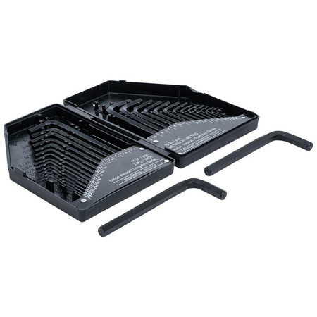 Zestaw kluczy imbusowych, kątowych calowe/metryczne gniazdo sześciokątne HEX 30 szt. BGS 810