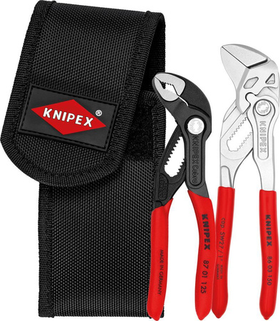 Zestaw 2 mini szczypiec do rur w etui na pasek KNIPEX 00 20 72 V01