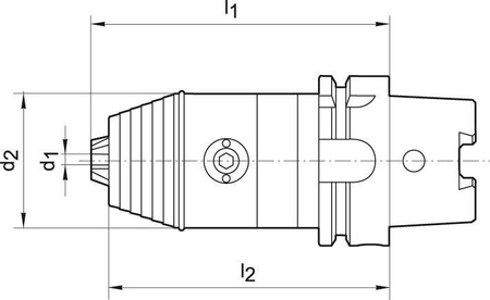 Precyz.uchwyt wiertarski DIN69893A 0,3-8mm, HSK-A 63 WTE