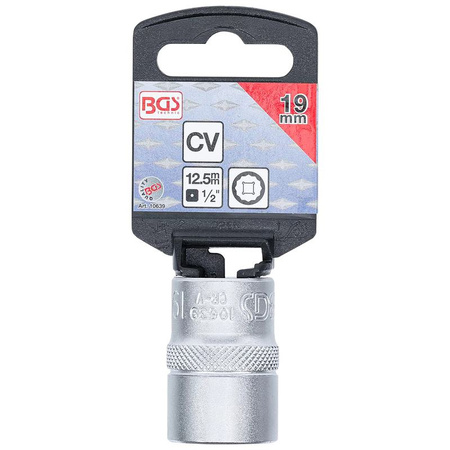 Dwunastokątna nasadka 19 mm; napęd 12,5 mm (1/2"), BGS 10639