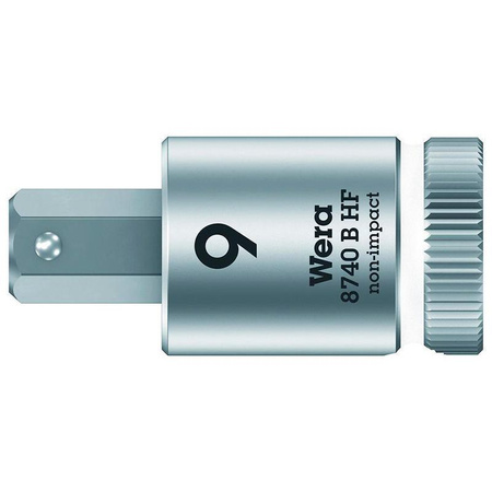 Nasadka Zyklop z bitem imbusowym 9 x 38,5 mm, napęd 3/8", z funkcją przytrzymywania, 8740 B HF Wera