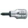 Nasadka wkrętakowa 1/2" z bitem krzyżakowy Pozidriv PZ 4, Gedore IKS 19 PZD 4, 6156840