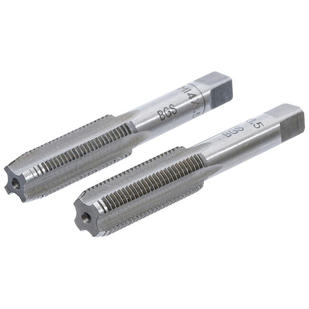 Zestaw gwintowników M14 x 1,5 mm 2 szt. (1900-M14X1.5-B) BGS