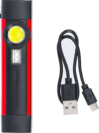 Lampa ręczna COB-LED / UV aluminiowa 1 W, BGS Diy 85349