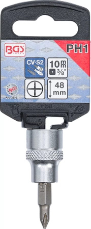 Nasadka 10 mm (3/8") z bitem krzyżakowym Phillips PH1, BGS 2553