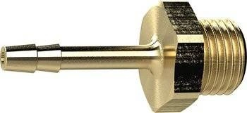 Krocięc do węza, mosiądz,gwint zewn.G3/8", Ø wewn. węza 6mm RIEGLER