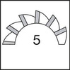 Frez do fazowania SpyroTec pełnowęglikowy 60° 12mm 5-ostrz. HA TiAlN GÜHRING