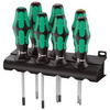 Zestaw wkrętaków płasko-krzyżowych PH, PZ, TORX® z końcówką Lasertrip + wieszak 335/350/367/7 Wera