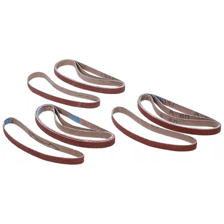 Zestaw taśm szlifierskich do BGS 8853 10 mm x 330 mm K 60-80-120 1, 2 szt., BGS 8853-1