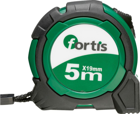 Taśma miara zwijana kieszonkowa 5mx19 mm FORTIS