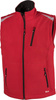 Kamizelka męska robocza bezrękawnik softshell r. S czerwony/czarny FORTIS