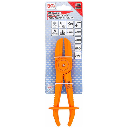 Szczypce do zaciskania węży 185 mm, BGS 1716