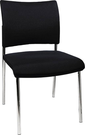 Krzesło konferencyjne Visit 10 tapicerowane 2 szt czarne