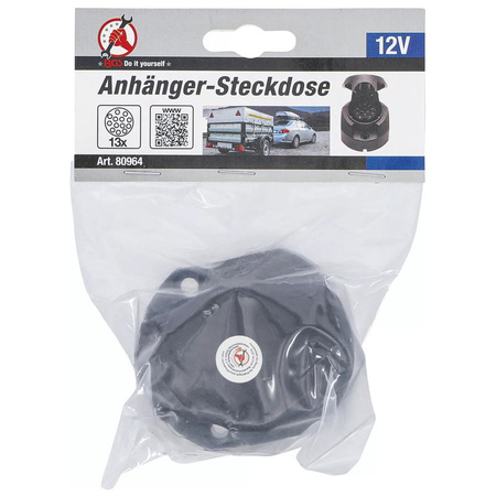 Gniazdo przyczepy 13-stykowe, BGS Diy 80964