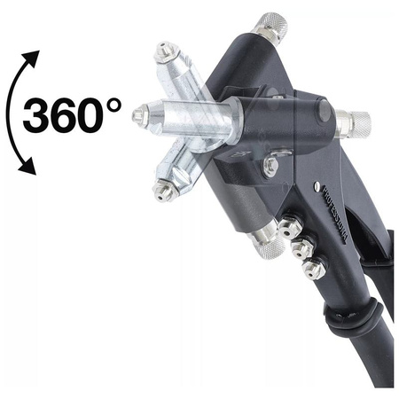 Zestaw szczypiec do nitów do standardowych nitów, nitonakrętek i nitowkrętów, BGS 438