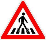 Znak drogowy 101-11 trójkąt 900mm Przejście dla pieszych