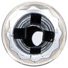 Długa nasadka do świec zapłonowych 18 mm, napęd dwunastokątny 10 mm (3/8"), BGS 2449