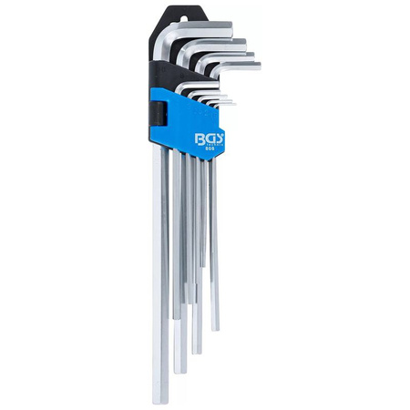 Zestaw długich kluczy imbusowych 1,5-10 mm 9 szt., BGS 808