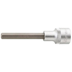 Wkrętakowa końcówka wymienna klucza nasadowego 1/2" 8x100mm do śrub z gniazdem 6-kątnym