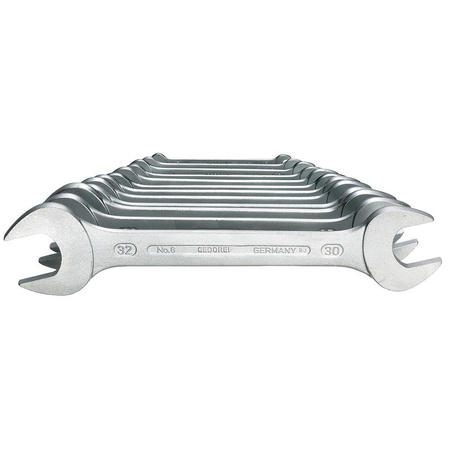 Zestaw 12 kluczy płaskich dwustronnych 6-32 mm, Gedore 6-12, 6077700