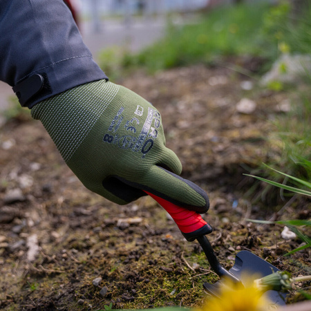 Rękawice robocze ogrdowe powlekane pianką lateksową GardenGrip PRO rozmiar 8