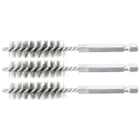 Szczotka stalowa 13 mm 6,3 mm (1/4") 3-częściowa, BGS 3078-13-S