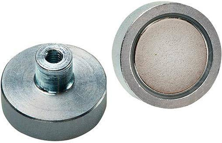 Magnes płaski, neodymowy, z tuleją gwintowaną 32x7/ 15,5mm FORMAT