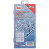 Zestaw zawleczek sprężystych Ø 2,4-4,0 mm 150 szt., BGS 8043