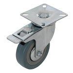 Kółko skrętne gumowe z hamulcem, 75 mm 50 kg, Fixman 487739