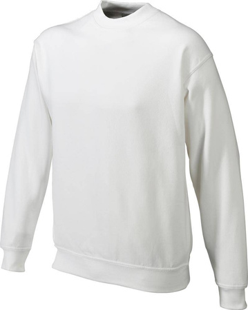 Bluza basic bez kaptura bawełniana XXXL biała