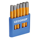 Zestaw 6 wybijaków i osadzaków do nitów w uchwycie PVC, Gedore 125 B, 8773600