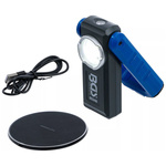 Lampa warsztatowa COB LED z magnesem i hakiem składana z funkcją ładowania indukcyjnego, BGS 85348