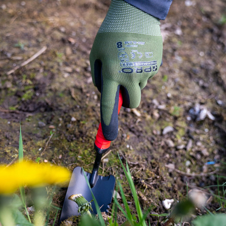 Rękawice robocze ogrdowe powlekane pianką lateksową GardenGrip PRO rozmiar 9