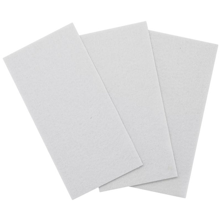 Ślizgacze filcowe arkusze białe 100 x 200 mm 3 szt., BGS Diy 80711