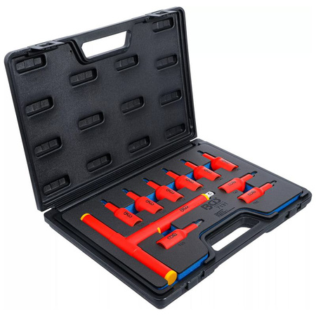 Zestaw 10 nasadek z bitem VDE, profil T (Torx) T20-T55, napęd 12,5 mm (1/2"), BGS 7131