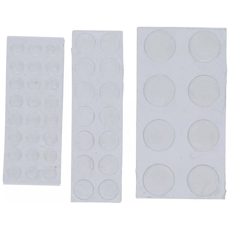 Zestaw odbojników elastycznych przezroczyste 46 szt., BGS Diy 80866