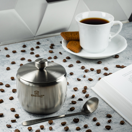 Cukiernica stalowa z łyżeczką 560 ml KINGHoff