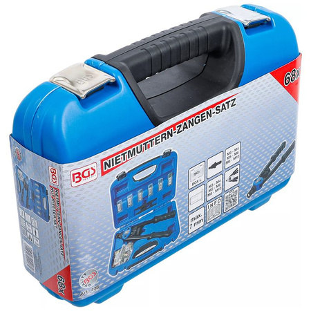 Zestaw szczypiec do nitonakrętek M3-M10 68 szt., BGS 408