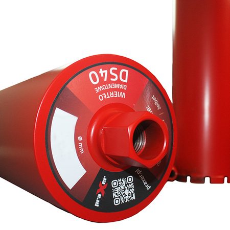 Wiertło diamentowe koronowe 107 x 450 mm do betonu, żelbetu, kamienia i gresu PRAXER