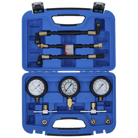 Zestaw testerów ciśnienia sprężania i paliwa do motocykli 11 szt., BGS 74355