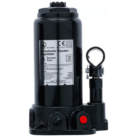 Hydrauliczny podnośnik samochodowy butelkowy 5 t, BGS Diy 84532