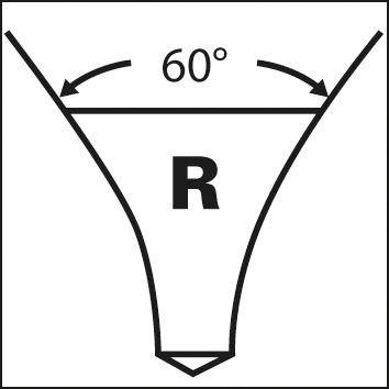 Nawiertak DIN 333 HSS, kształt R, 4,0mm FORMAT