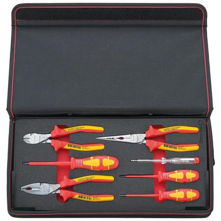 Zestaw izolowanych szczypiec i wkrętaków w etui FORMAT