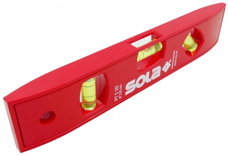 Poziomica mała 20cm PT5 3 libelle (01430201) Sola