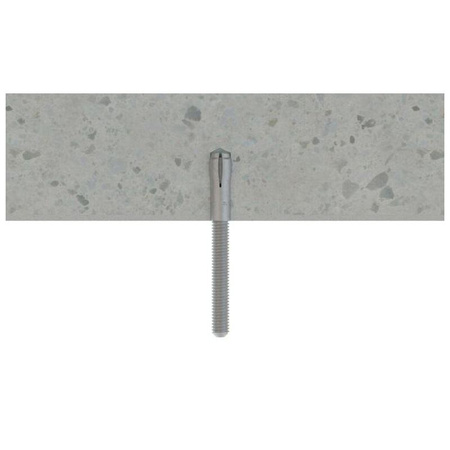 Kotwa wbijana z kołnierzem żeńska do betonu, kamienia, M8 x 30mm Ø10 HE-CL INDEX 100 szt.