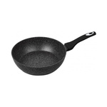 Szara patelnia aluminiowa głęboka z powłoką marmurkową Ø28 cm, Klausberg