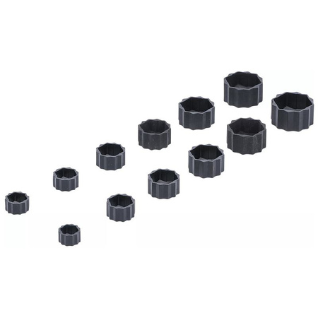 Zestaw zaślepek do demontażu uszkodzonych śrub i nakrętek sześciokątnych 1, 2 szt., BGS 1245