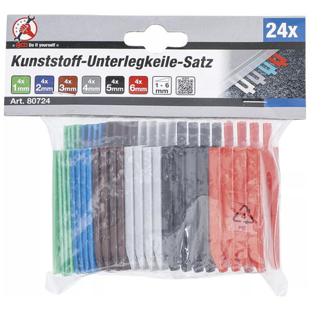 Zestaw klinów z tworzywa 24 szt., BGS Diy 80724