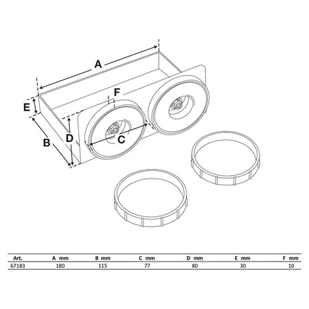 Magnetyczna taca na narzędzia, BGS 67183