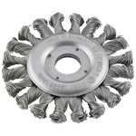 Szczotka tarczowa, drut stalowy pleciony w prawo/lewo 125x0,5mm FORMAT